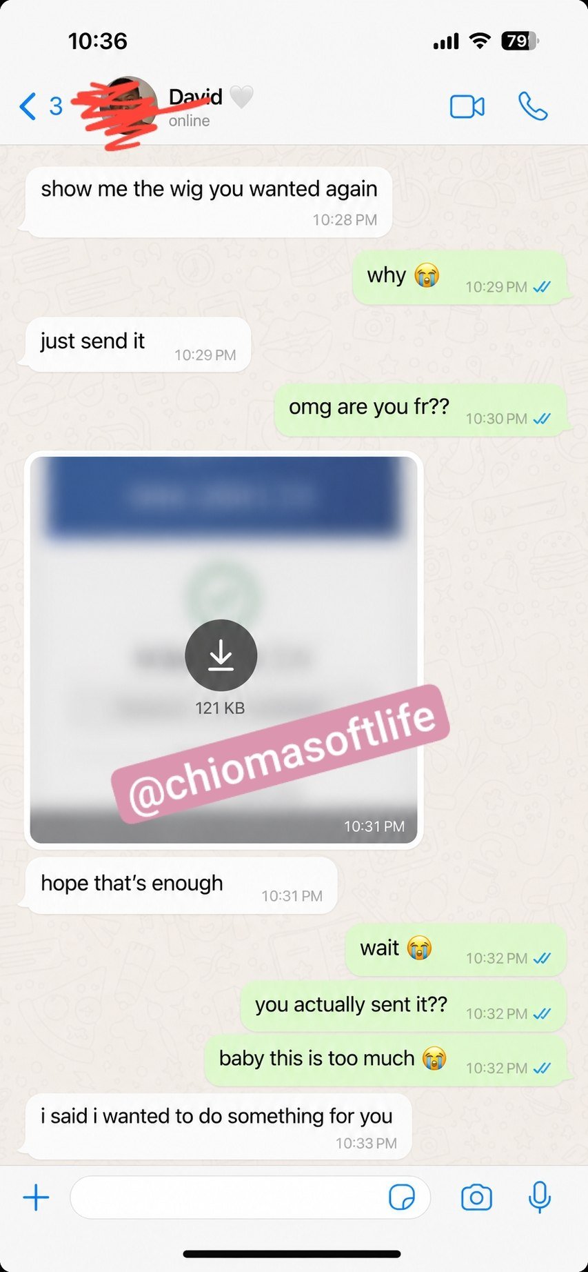 Adaeze — ₦350,000 for a wig 1